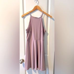 Lush. Lavender halter dress. Size Large.